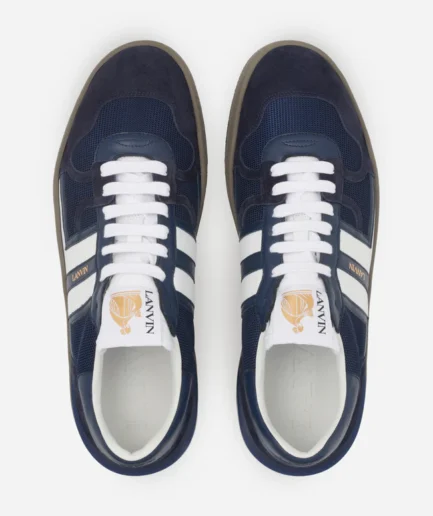 Lanvin Mesh Clay Sneakers – Navy Blue