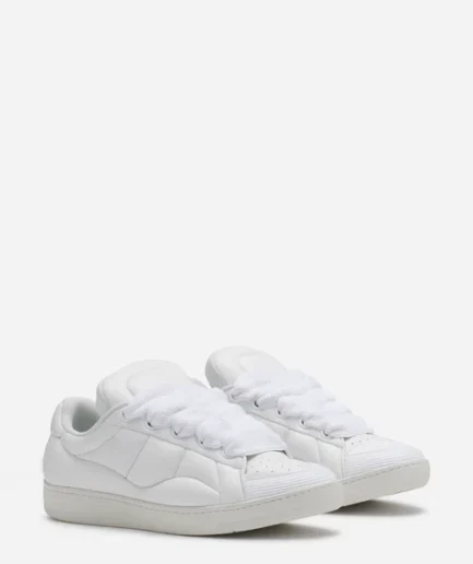Lanvin Curb XL Leather Sneakers – White
