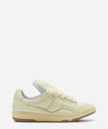 Lanvin Curb XL Leather Sneakers – Beigh