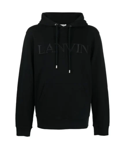 Lanvin Embroidered Logo Cotton Hoodie