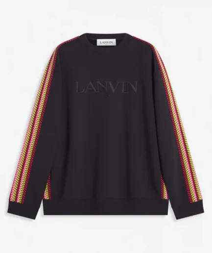 Unisex Loose-Fitting Hoodie With Lanvin Logo