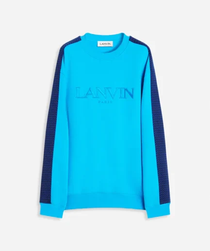 Curb Side Lanvin Embroidered Loose-Fitting Sweatshirt