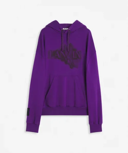 Lanvin X Future Unisex Baggy Hoodie With Eagle Print