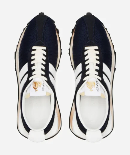 Lanvin Mesh Bumper Sneakers – Navy Blue