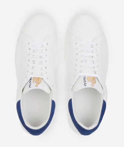 Lanvin Leather DDB0 Sneakers – White/Blue