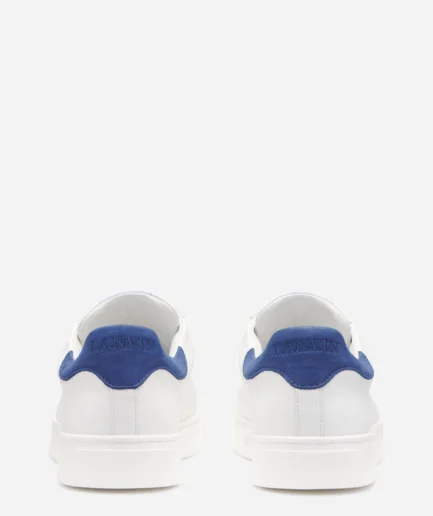 Lanvin Leather DDB0 Sneakers – White/Blue