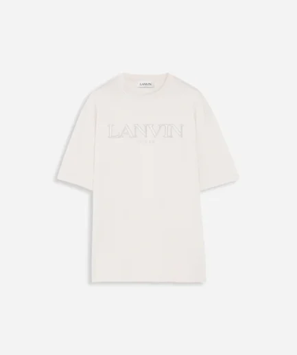 Classic Lanvin Paris Embroidered T-Shirt
