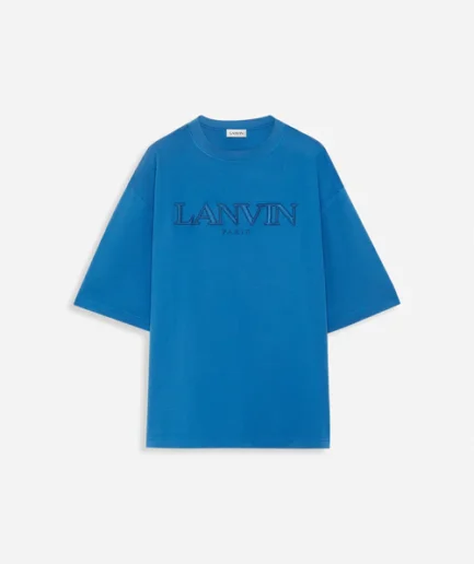 Oversized Lanvin Paris Embroidered T-Shirt