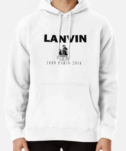 Lanvin Paris logo Pullover Hoodie
